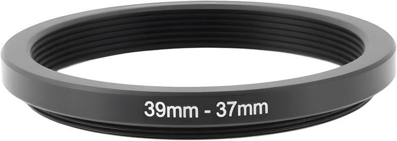 Briny River 39mm to 37mm Step-Down Filter Adapter Ring Metal Threaded Lens Converter for Filters and Accessories - Image 1